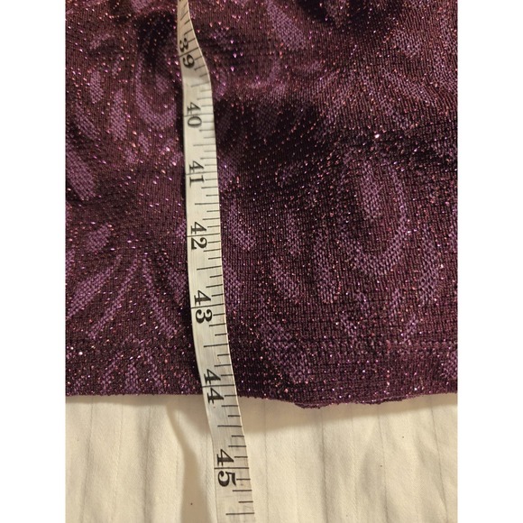 NWT EnFocus Studio Sequin Burgundy Mermaid Sleeveless Dress Size 14 Prom Evening - Picture 11 of 14